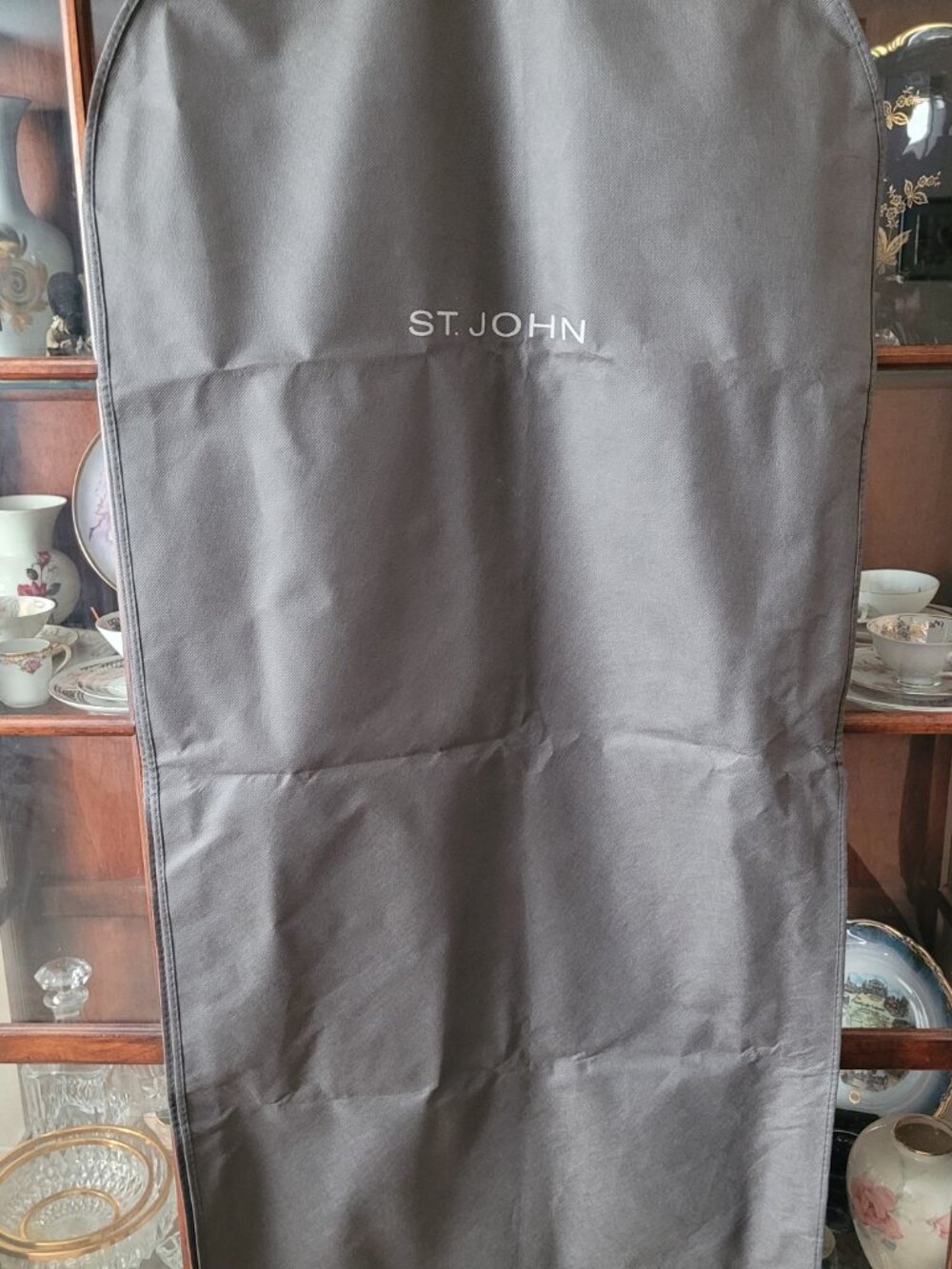 St. John Travel, Formal, Coat Zippered Garment Gray Bag Designer Label 52" x 24"